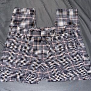 Old Navy Plaid Pixie Work Pants